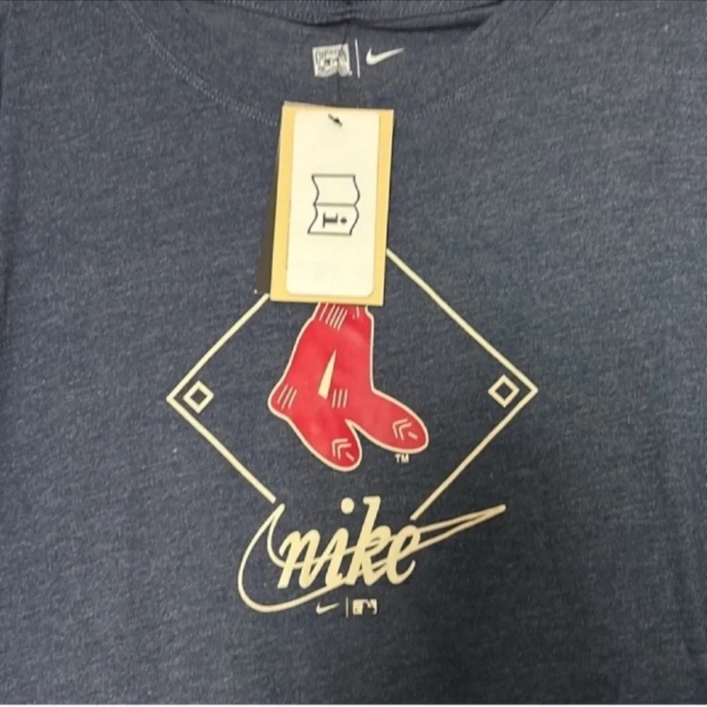 Nike Navy Blue Boston Red Sox Short Sleeve Tee